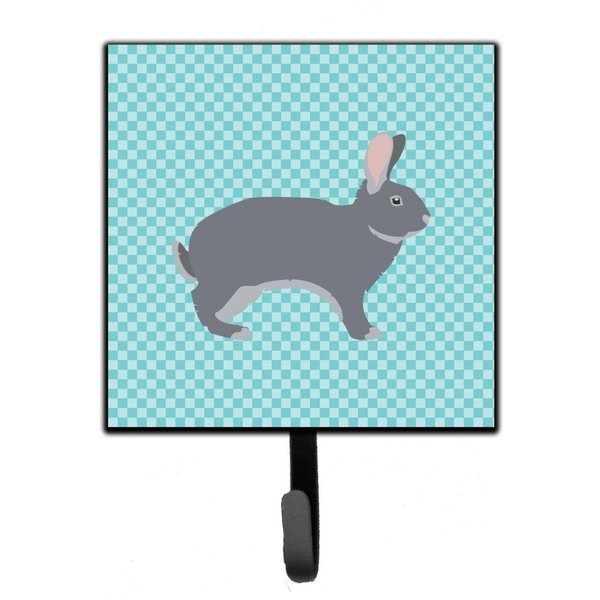 Micasa Giant Chinchilla Rabbit Blue Check Leash or Key Holder MI229754